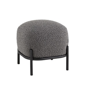 Изображение товара Пуф Стоун ткань букле тёмно-серый арт.