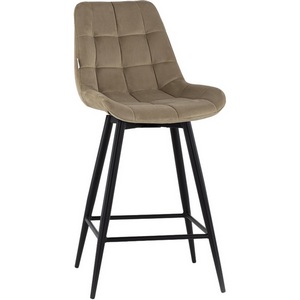 Изображение товара Стул полубарный Флекс с поворотным механизмом велюр капучино арт.