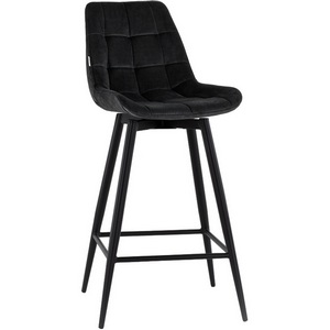Изображение товара Стул барный Флекс с поворотным механизмом велюр черный арт.