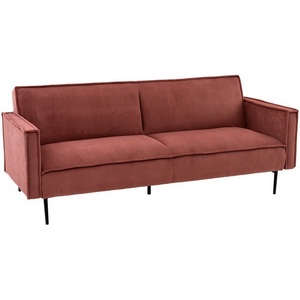 Изображение товара Диван прямой Кассель велюр рельефный коралловый арт.