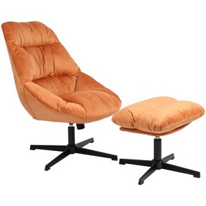 Изображение товара Кресло Оррелл терракотовый с оттоманкой арт.