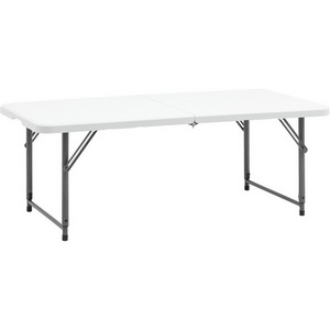 Изображение товара Стол-чемодан складной 122*61*74 см с регулировкой высоты серый арт.УТ000040164