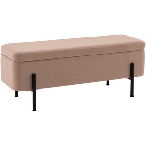 Изображение товара Банкетка Болейн с ящиком велюр бежевый черные ножки арт.