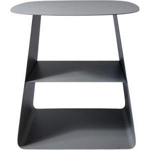Изображение товара Журнальный столик с полкой Leyre металл черный УТ000040305 (квадратная столешница)