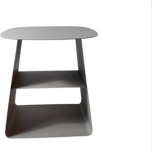 Изображение товара Журнальный столик с полкой Leyre металл темно-серый УТ000040307 (квадратная столешница)