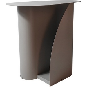 Изображение товара Журнальный столик с полкой Yvaine металл черный УТ000040315 (овальная столешница)