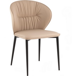 Изображение товара Стул обеденный Deia светло-серая экокожа черные ножки арт.УТ000040333