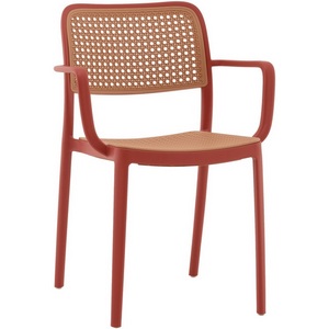 Изображение товара Стул Yona пластиковый с подлокотниками красный арт.
