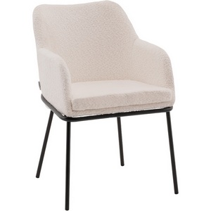 Изображение товара Стул с подлокотниками Кози new ткань букле молочный арт.