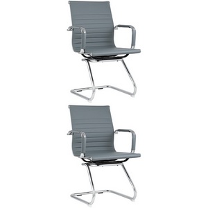 Изображение товара Кресло для посетителей Visit серое 2 шт. арт.