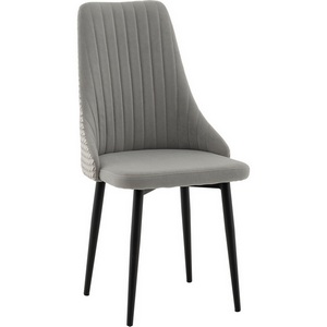 Изображение товара Стул Касаденика велюр серый, спинка гобелен лошадки арт.