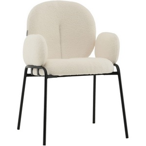 Изображение товара Стул с подлокотниками Моллек букле молочный арт.