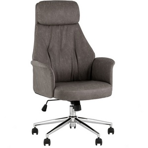 Изображение товара Кресло офисное TopChairs Neoma серый экокожа