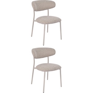 Изображение товара Стул обеденный Ayla бежево-зеленый кремовые ножки 2 шт.