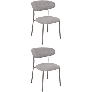 Изображение товара Стул обеденный Ayla серый серые ножки 2 шт.