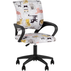 Изображение товара Кресло офисное Simple SN Junior принт Blue Cats пластик черный