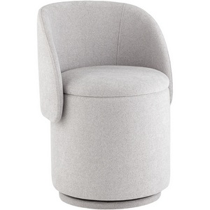 Изображение товара Пуф-трансформер Таунсвилл вращающийся с ящиком букле светло-серый