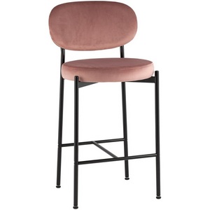 Изображение товара Стул полубарный Бриф VD велюр пыльно-розовый
