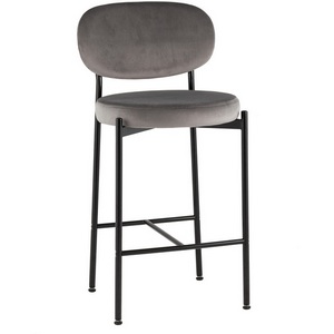 Изображение товара Стул полубарный Бриф VD велюр серый