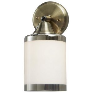 Изображение товара Настенное бра Velante 713-507-01 с белым стеклянным плафоном