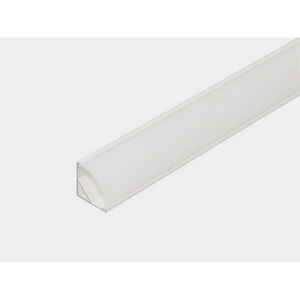 Изображение товара Алюминиевый профиль угловой для однорядной ленты с экраном 2м SWG SF-1616-WH