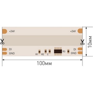 Изображение товара Светодиодная лента SWG SWG-COB SWG-COB480-24-12-WS2811RGB