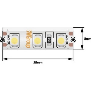 Изображение товара Светодиодная лента влагозащищенная IP66 12V 3528 SWG SWG3120 SWG3120-12-9.6-G-66-M