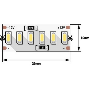 Изображение товара Светодиодная лента 12V 3014 SWG SWG4240 SWG4240-12-24-NW-M