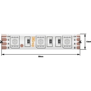 Изображение товара Светодиодная лента влагозащищенная IP68 5050 12V RGB SWG SWG560 SWG560-24-14.4-RGB-68-M