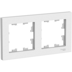 Изображение товара Рамка на 2 поста (белый) Systeme Electric AtlasDesign ATN000102