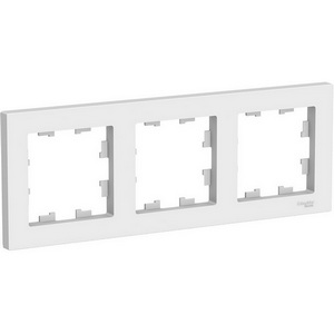 Изображение товара Рамка на 3 поста (белый) Systeme Electric AtlasDesign ATN000103