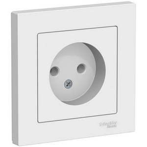 Изображение товара Розетка встраиваемая без заземления (белый) Systeme Electric AtlasDesign ATN000140
