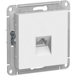 Изображение товара Розетка встраиваемая Ethernet RJ-45 (белый) Systeme Electric AtlasDesign ATN000183