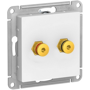Изображение товара Акустическая розетка встраиваемая двойная (белый) Systeme Electric AtlasDesign ATN000187