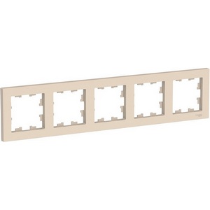 Изображение товара Рамка на 5 постов (бежевый) Systeme Electric AtlasDesign ATN000205