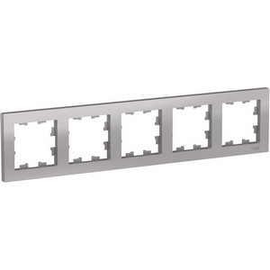 Изображение товара Рамка на 5 постов (алюминий) Systeme Electric AtlasDesign ATN000305