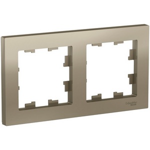 Изображение товара Рамка на 2 поста (шампань) Systeme Electric AtlasDesign ATN000502