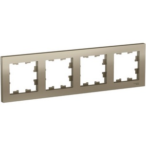 Изображение товара Рамка на 4 поста (шампань) Systeme Electric AtlasDesign ATN000504