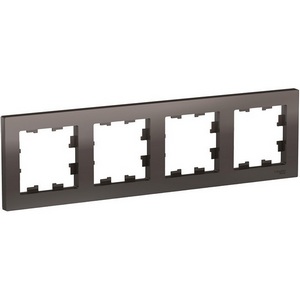 Изображение товара Рамка на 4 поста (мокко) Systeme Electric AtlasDesign ATN000604