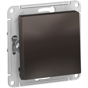Изображение товара Выключатель встраиваемый с самовозвратом одноклавишный (мокко) Systeme Electric AtlasDesign ATN000615