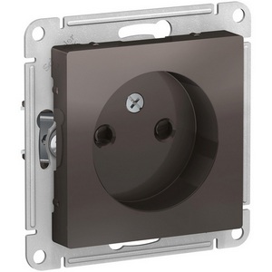 Изображение товара Розетка встраиваемая без заземления (мокко) Systeme Electric AtlasDesign ATN000649