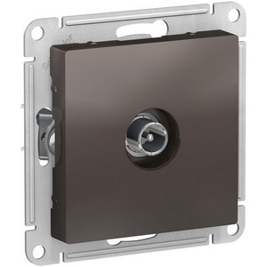 Изображение товара ТВ-розетка встраиваемая проходная (мокко) Systeme Electric AtlasDesign ATN000691