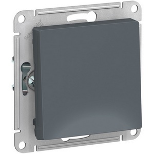 Изображение товара Выключатель встраиваемый одноклавишный (грифель) Systeme Electric AtlasDesign ATN000711