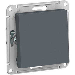 Изображение товара Выключатель встраиваемый одноклавишный (грифель) Systeme Electric AtlasDesign ATN000761
