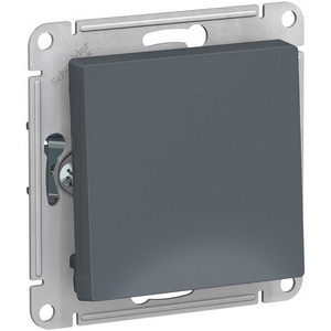 Изображение товара Переключатель встраиваемый перекрестный одноклавишный (грифель) Systeme Electric AtlasDesign ATN000771