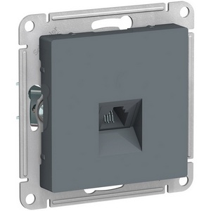 Изображение товара Телефонная розетка встраиваемая RJ-11 (грифель) Systeme Electric AtlasDesign ATN000781