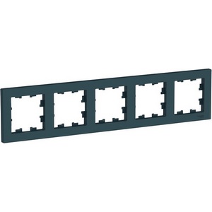 Изображение товара Рамка на 5 постов (изумрудный) Systeme Electric AtlasDesign ATN000805