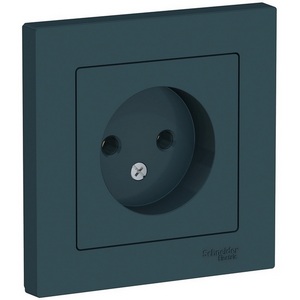 Изображение товара Розетка встраиваемая без заземления (изумрудный) Systeme Electric AtlasDesign ATN000840