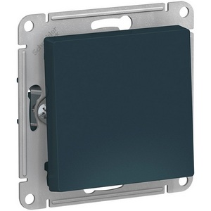 Изображение товара Переключатель встраиваемый перекрестный одноклавишный (изумрудный) Systeme Electric AtlasDesign ATN000871