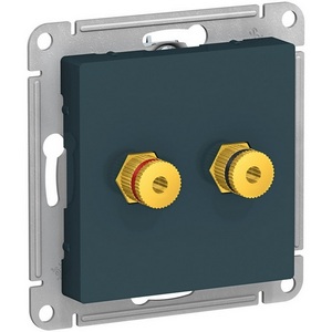 Изображение товара Акустическая розетка встраиваемая двойная (изумрудный) Systeme Electric AtlasDesign ATN000887